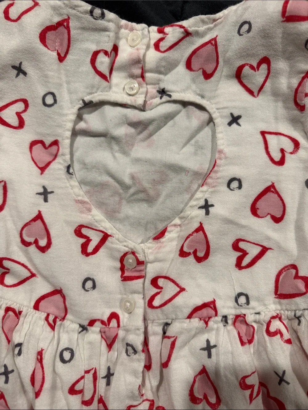 Old Navy Pink Heart Print Dress & Blue Star Denim-Style Dress